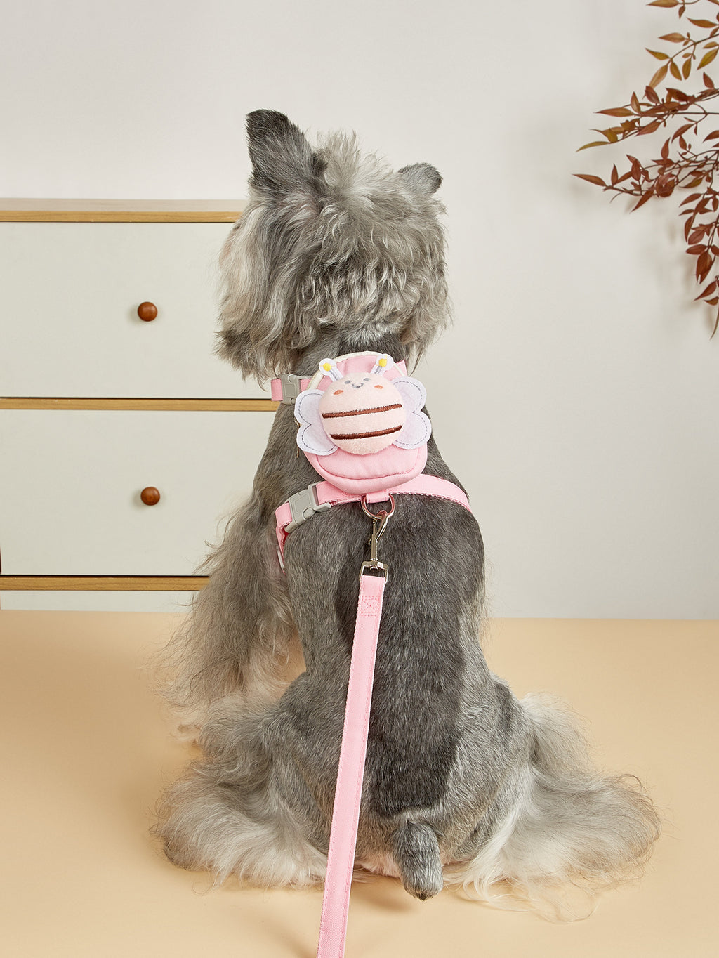 Cute Bee Cat Harness & Leash Set – Adjustable Soft Vest for Small Pets (S/M/L)