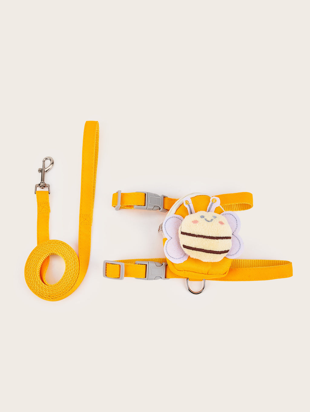 Cute Bee Cat Harness & Leash Set – Adjustable Soft Vest for Small Pets (S/M/L)