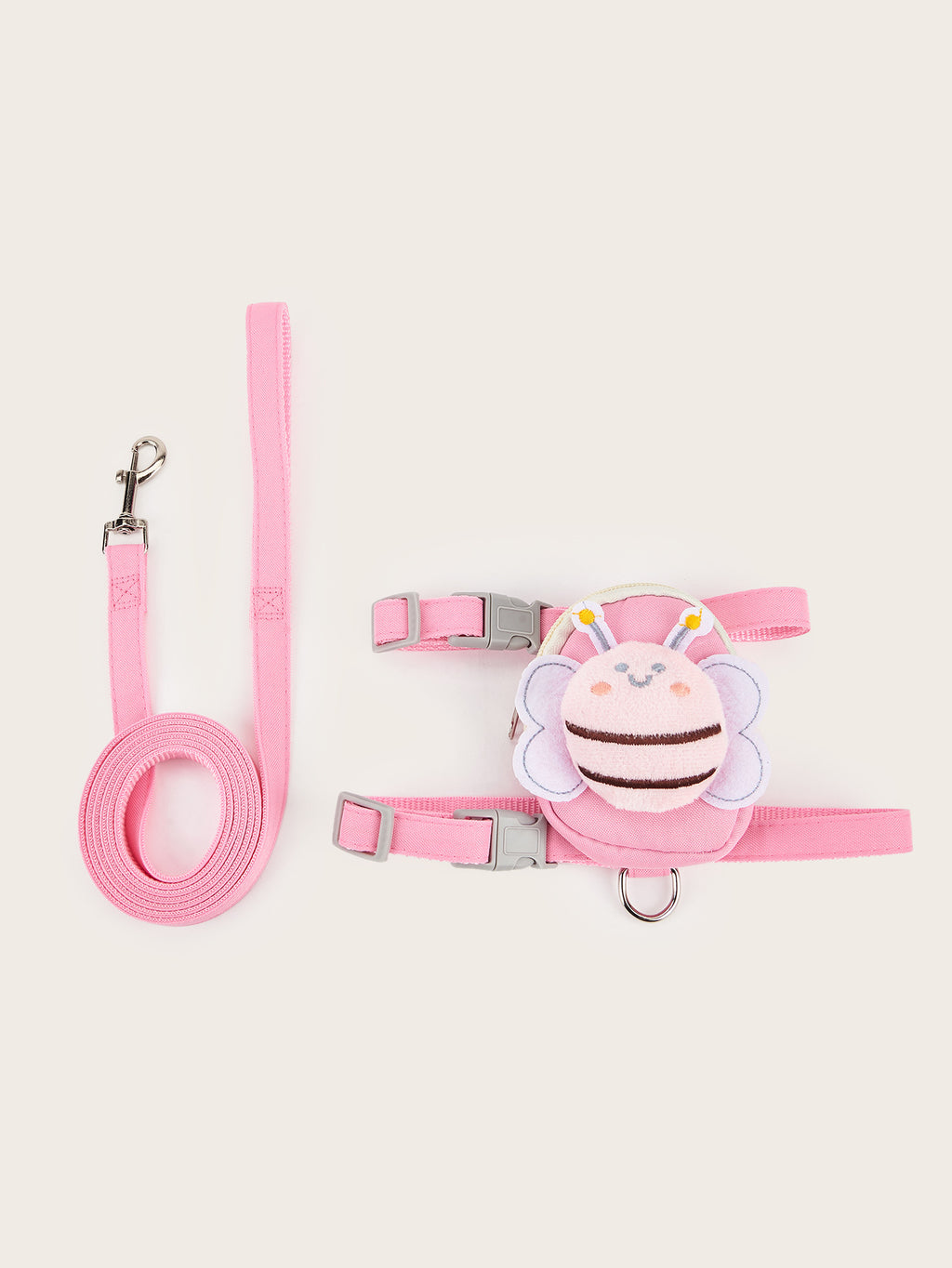 Cute Bee Cat Harness & Leash Set – Adjustable Soft Vest for Small Pets (S/M/L)